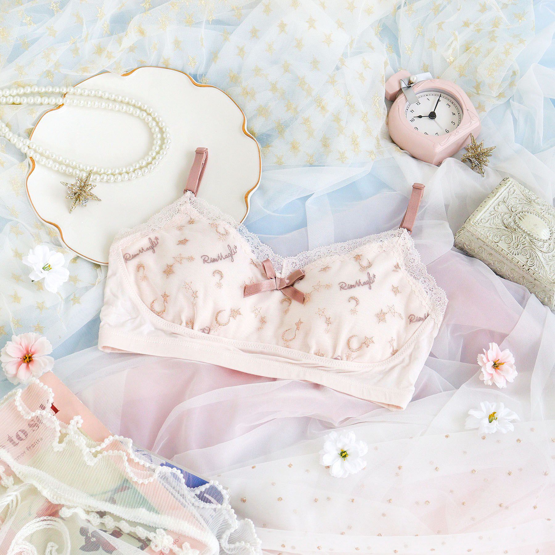 Risa Magli「ホリー おやすみブラ」|インナー|ピンク(071)