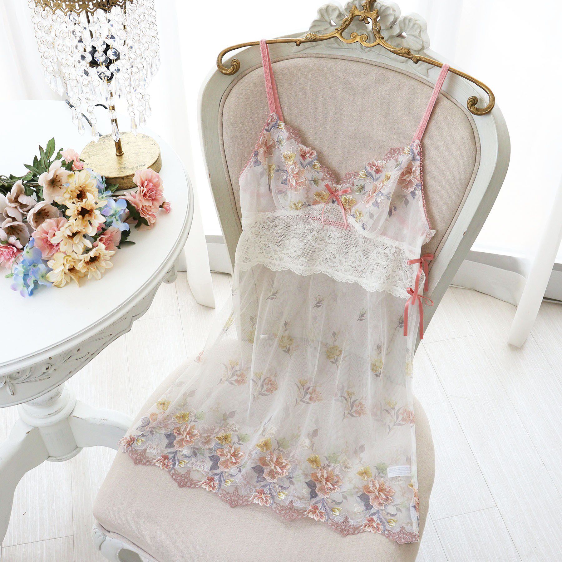 Risa Magli「ジェシー スリップ」|キャミソール|ピンク(071)