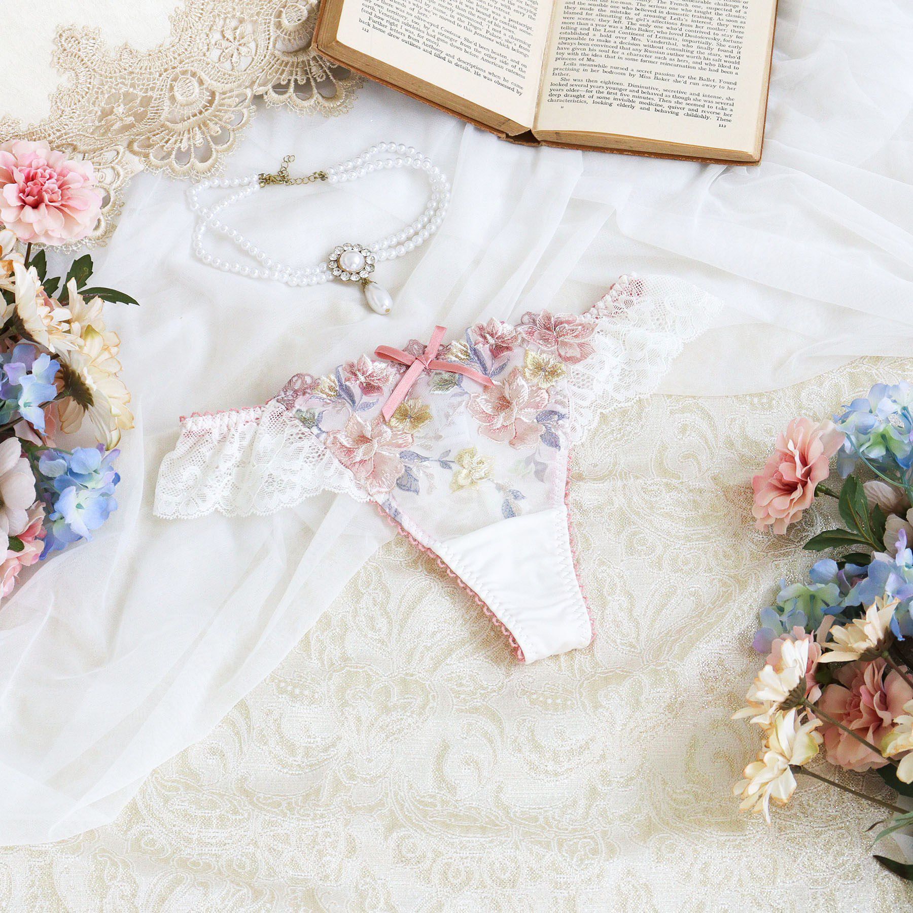 Risa Magli「ジェシー Tバック」|インナー|ピンク(071)