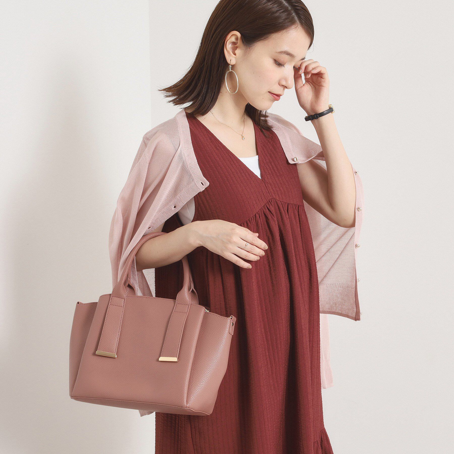 ITS&rsquo;DEMO「＜かるバッグ＞2WAYトート」|ハンドバッグ|