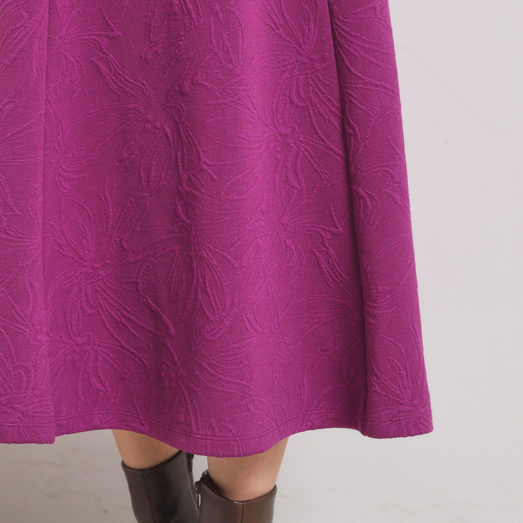 ITS&rsquo;DEMO「【手洗い可／セットアップ可】花柄ジャカードスカート」|スカート|