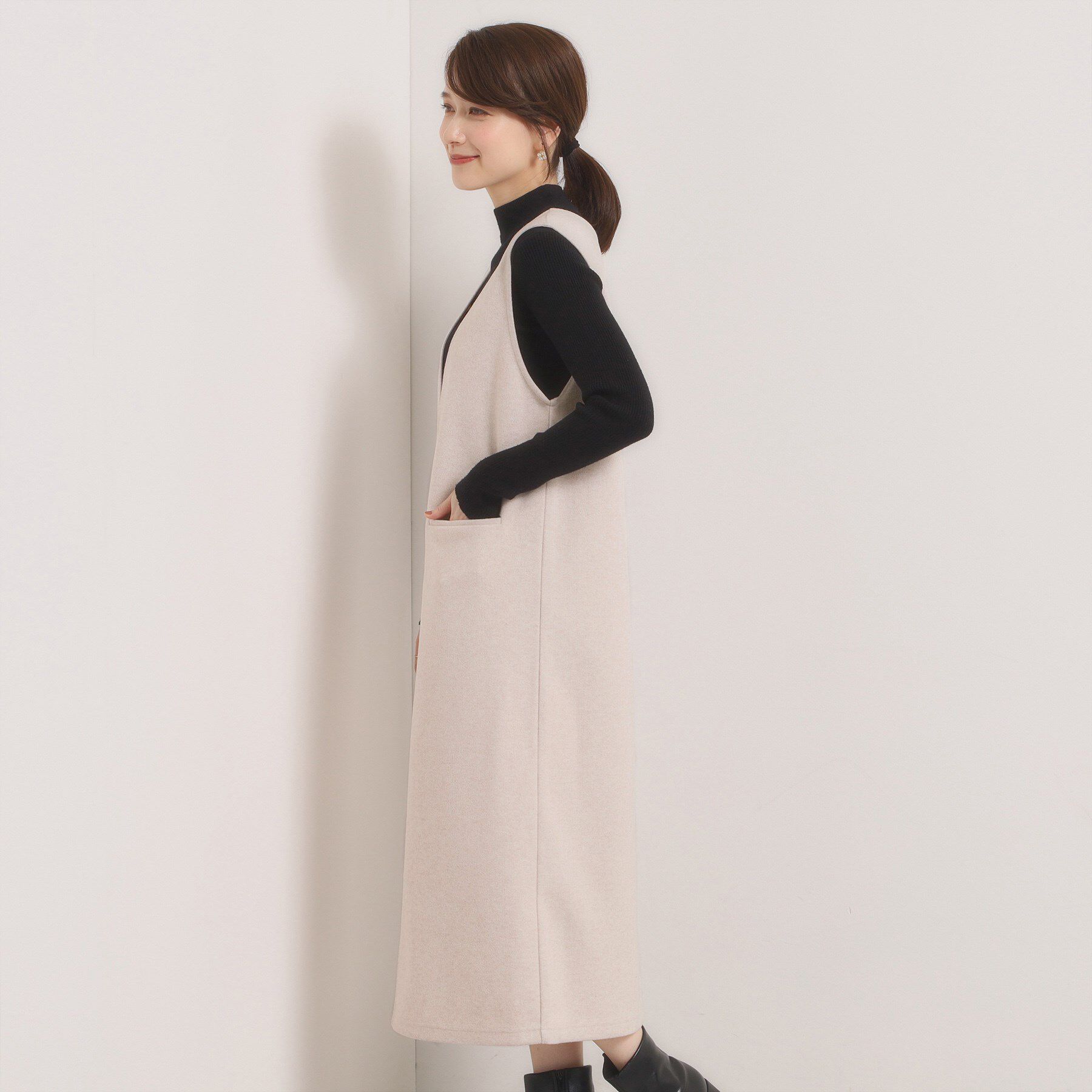 ITS&rsquo;DEMO「【洗濯機OK】カットメルトンジャンスカ」|ワンピース|