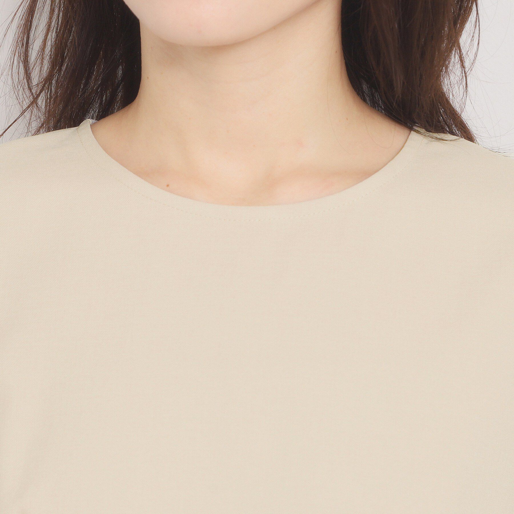 ITS&rsquo;DEMO「【入卒／洗濯機OK／イージーケア】ツイルストレッチペプラムブラウス」|シャツ・ブラウス|