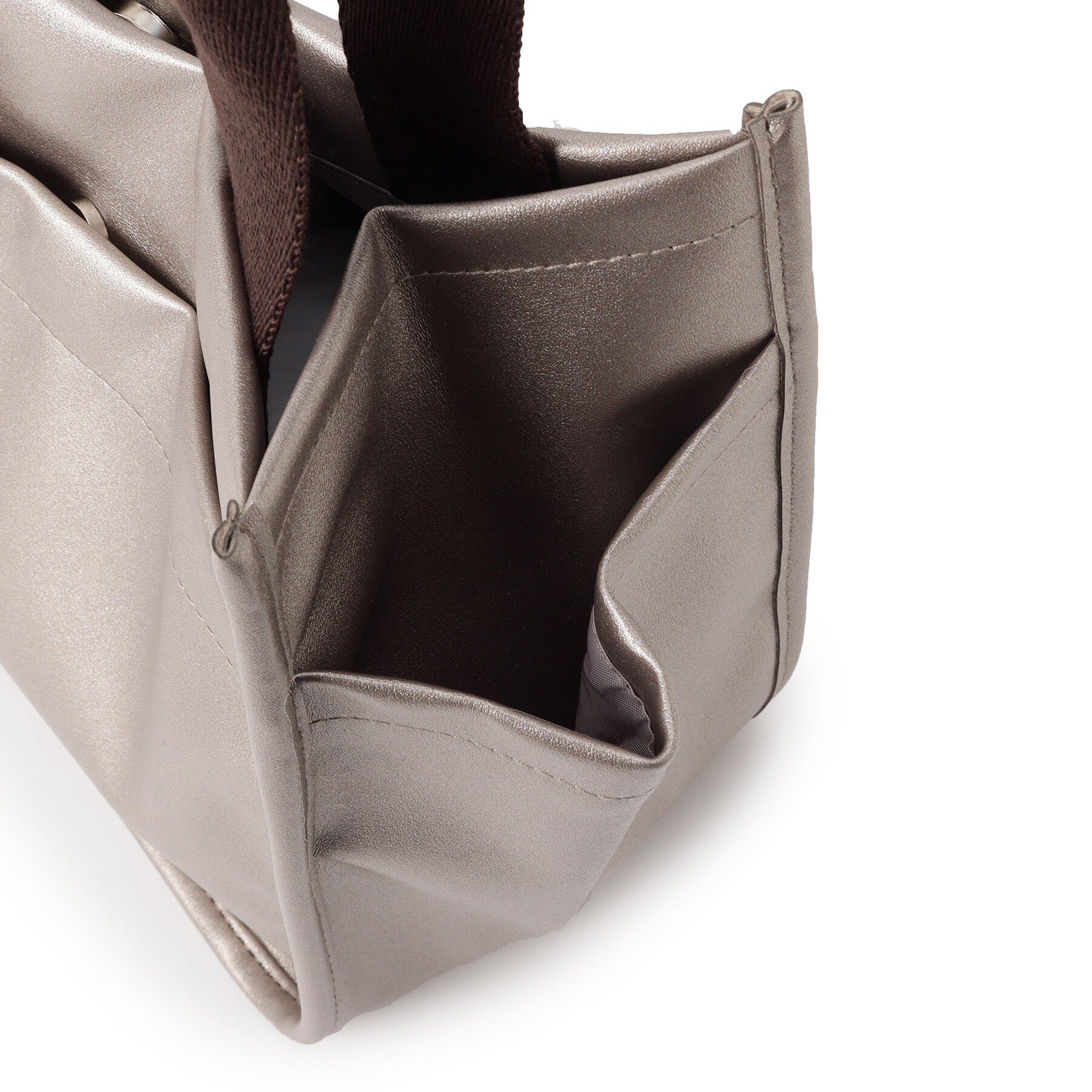 ITS&rsquo;DEMO「合皮サイドポケットミニトート」|ハンドバッグ|