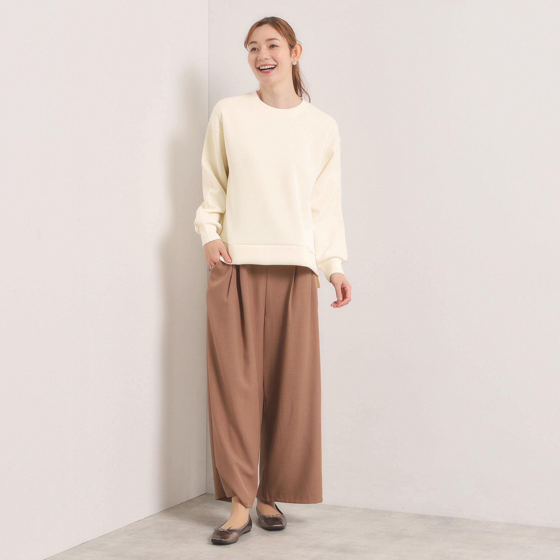 ITS&rsquo;DEMO「【洗濯機OK／花粉防止】ダンボールプルオーバー」|Tシャツ・カットソー|