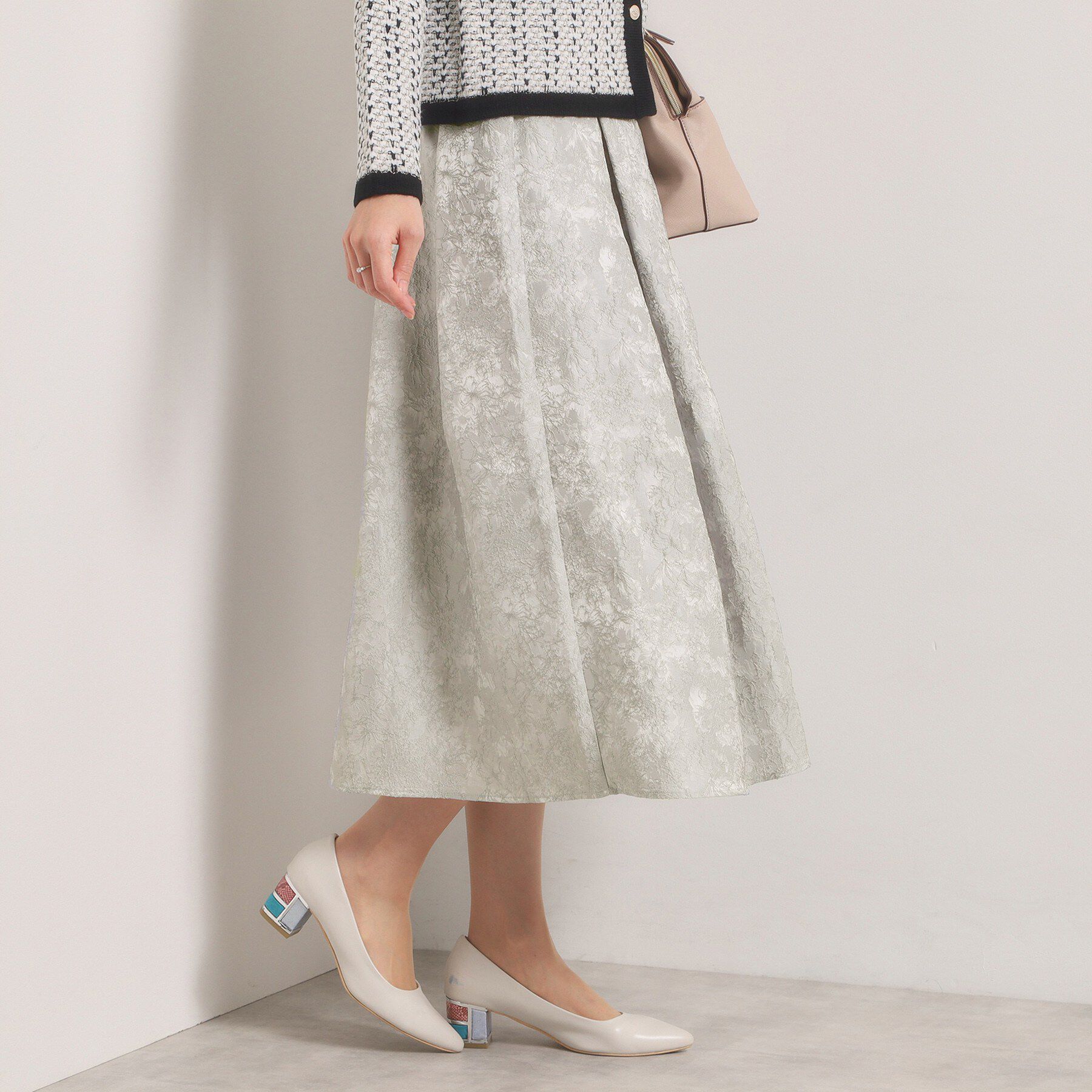 ITS&rsquo;DEMO「【入卒／手洗い可】ジャカードタックスカート」|スカート|