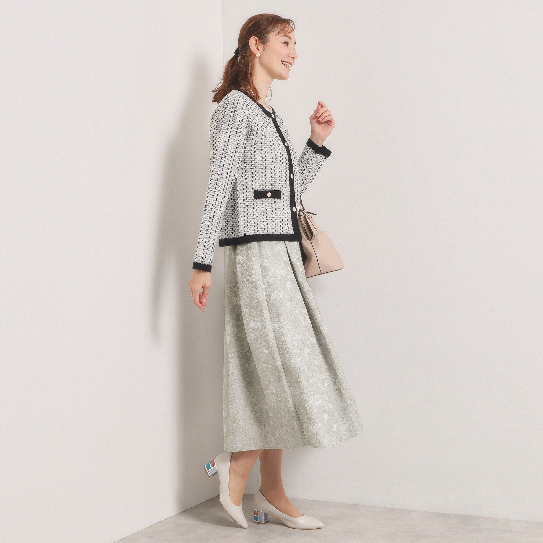 ITS&rsquo;DEMO「【入卒／手洗い可】ジャカードタックスカート」|スカート|