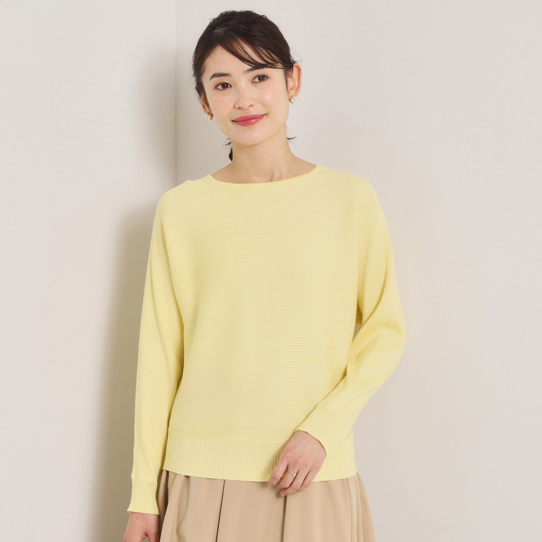 ITS&rsquo;DEMO「【洗濯機OK】花粉防止リブドルマンニット」|ニット・セーター|