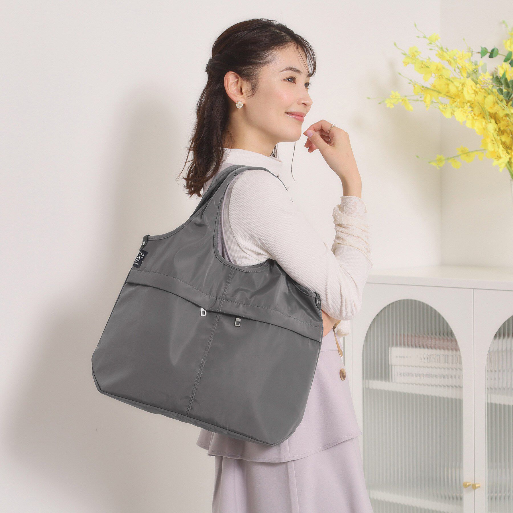 ITS&rsquo;DEMO「【防花粉／全6色】高密度バルーン10ポケットトート」|トートバッグ|