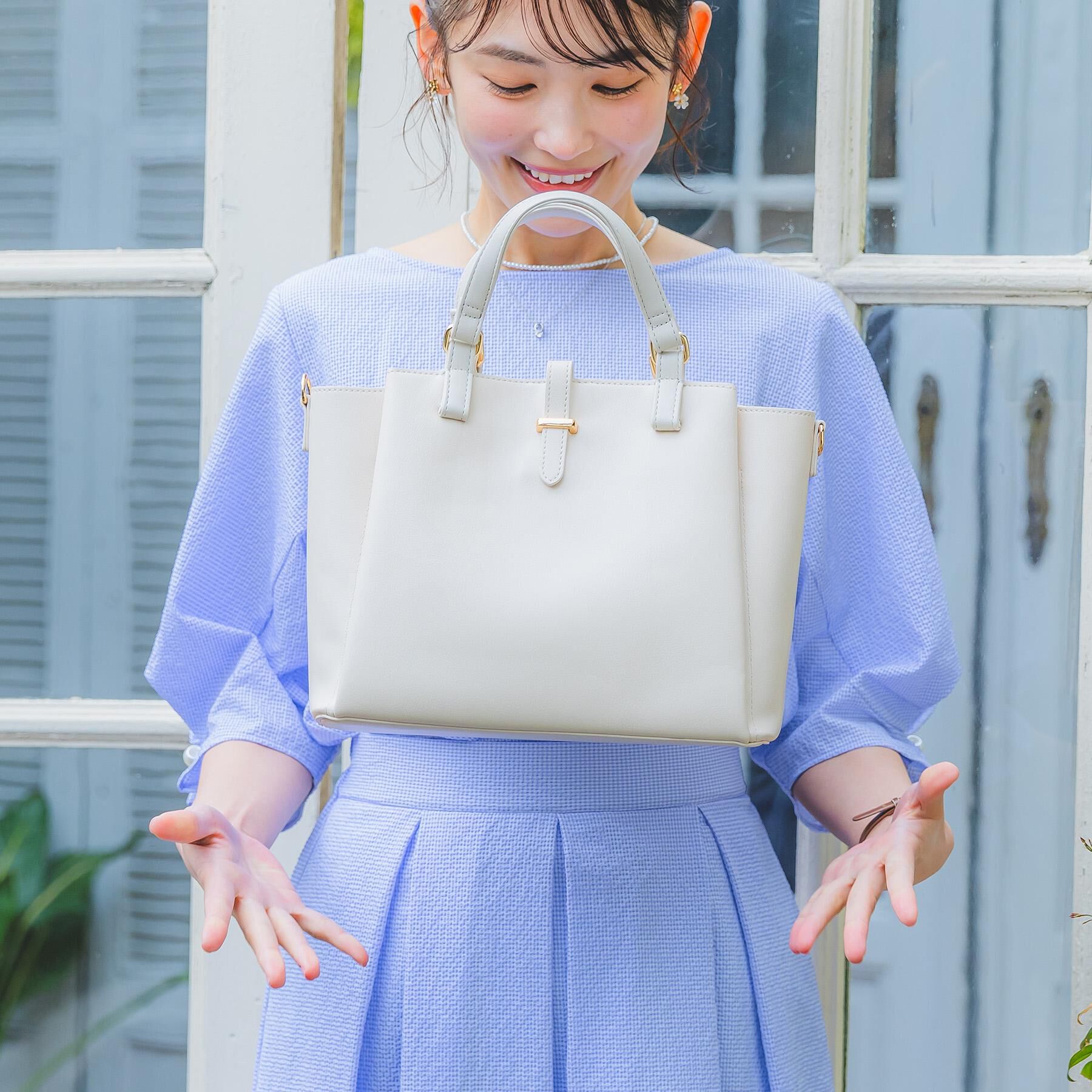 ITS&rsquo;DEMO「＜かるバッグ＞2WAYトート」|ハンドバッグ|