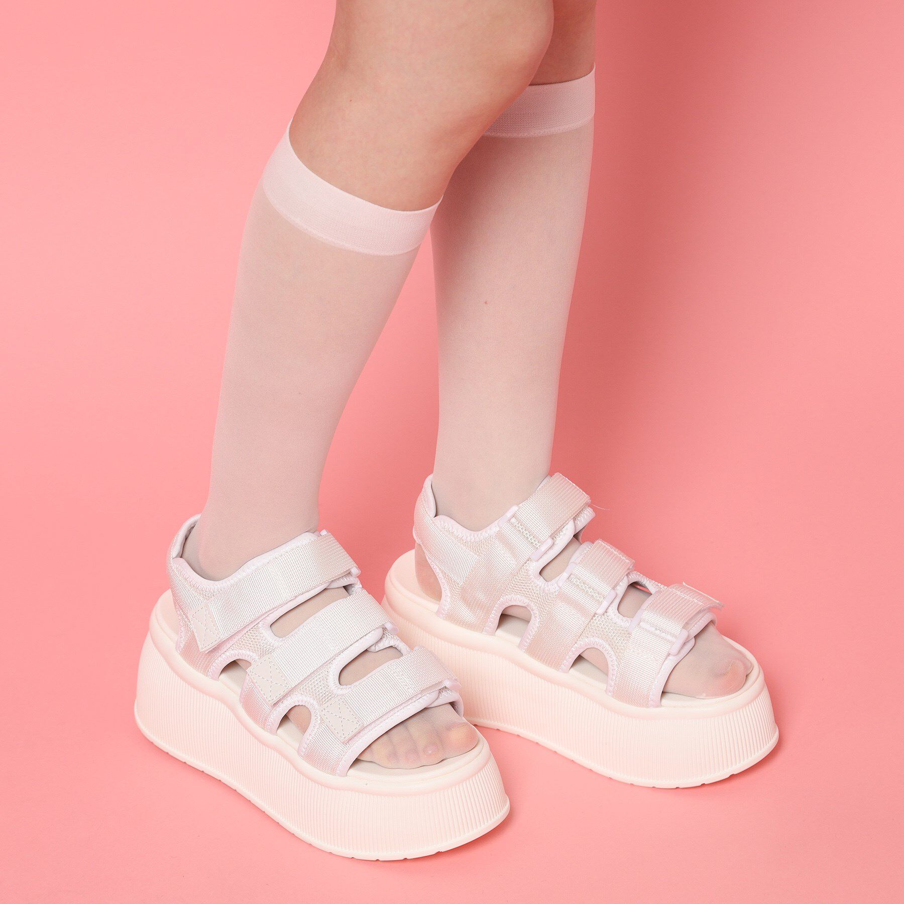 csT&P「厚底3本ベルトスポーツサンダル」|サンダル|