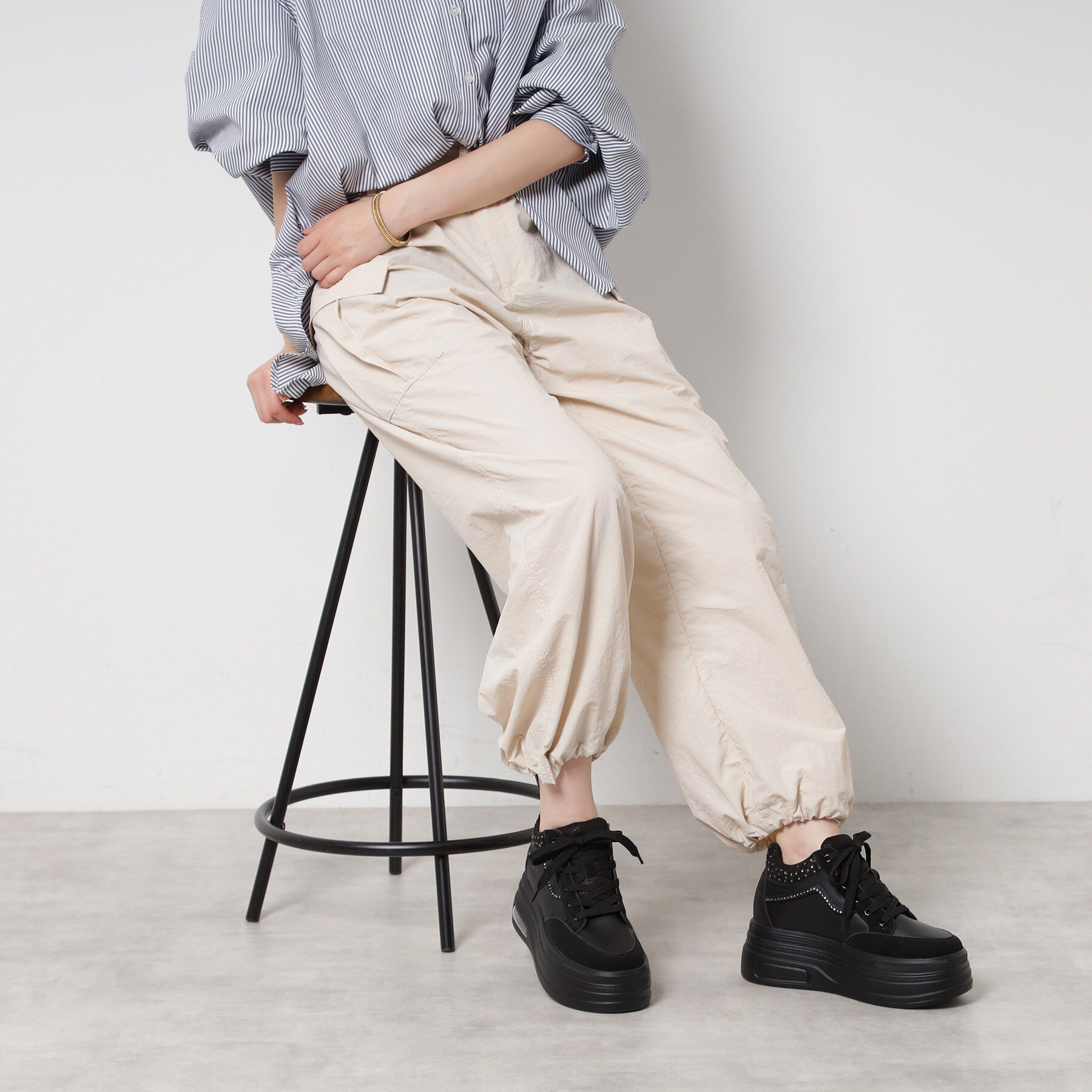 ESPERANZA「きゅんフィットインソールラインストーンスニーカー」|スニーカー|