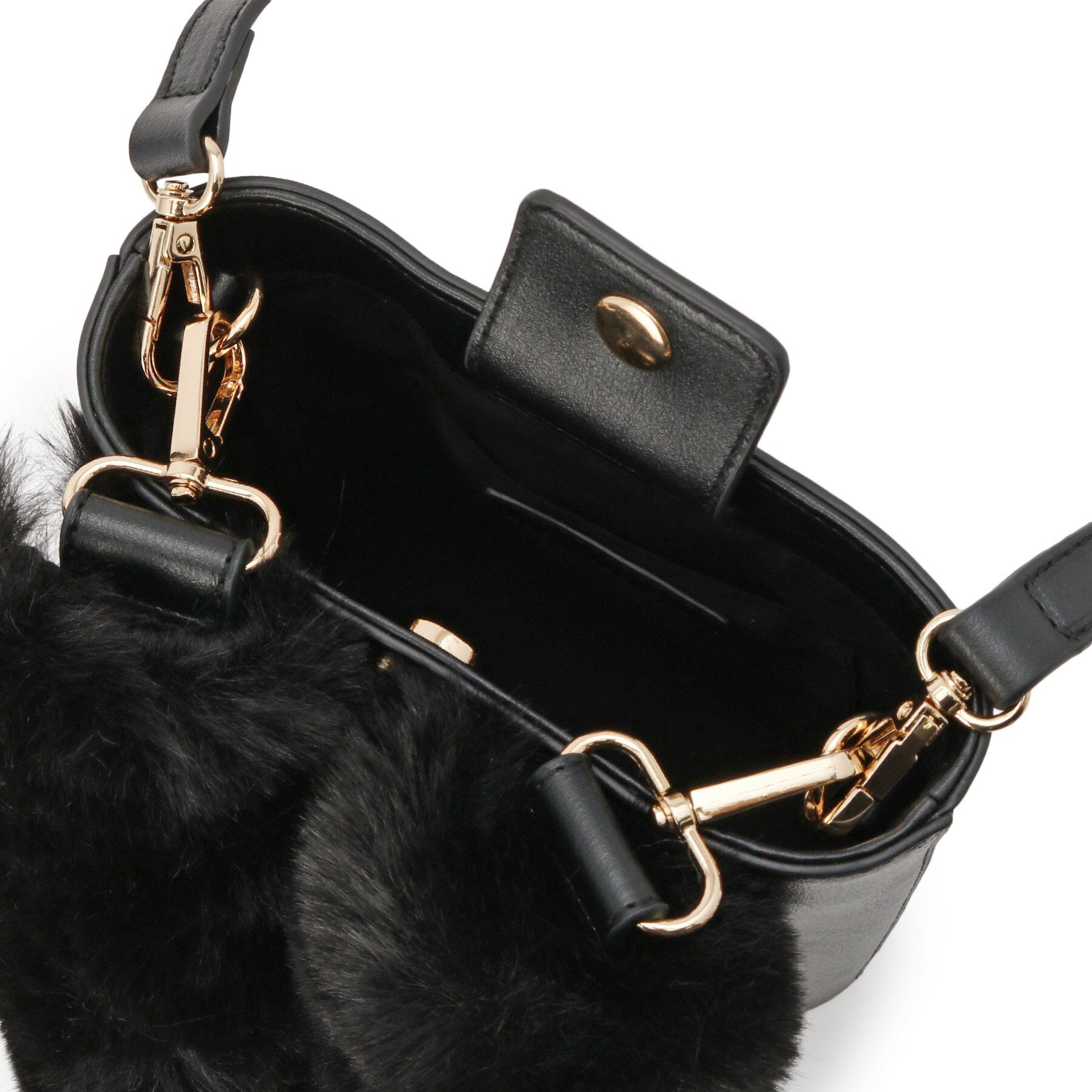 ESPERANZA「フェイクファーハンドル3WAYミニショルダーバッグ」|ショルダー・メッセンジャー|