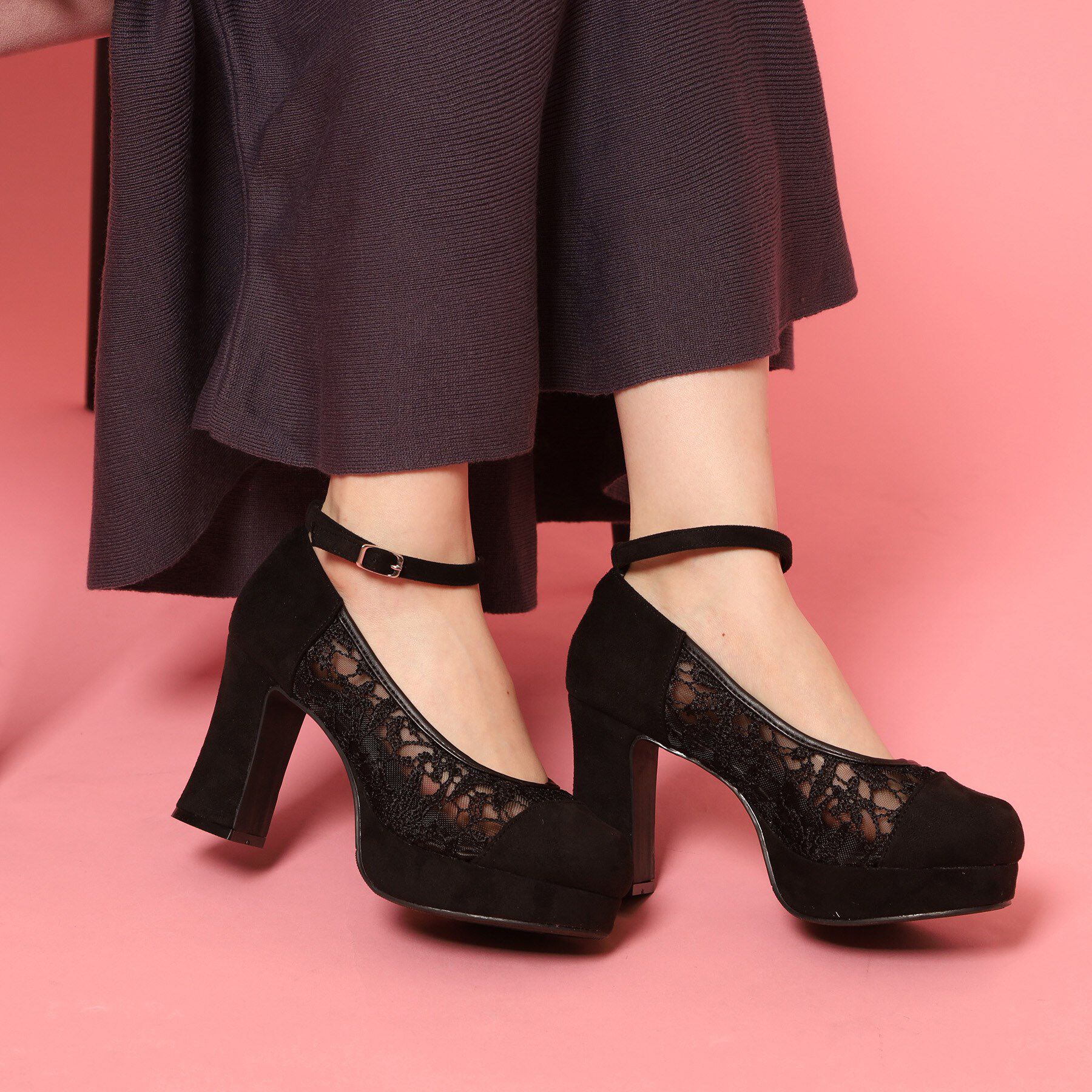 csT&P「厚底レースパンプス」|パンプス|
