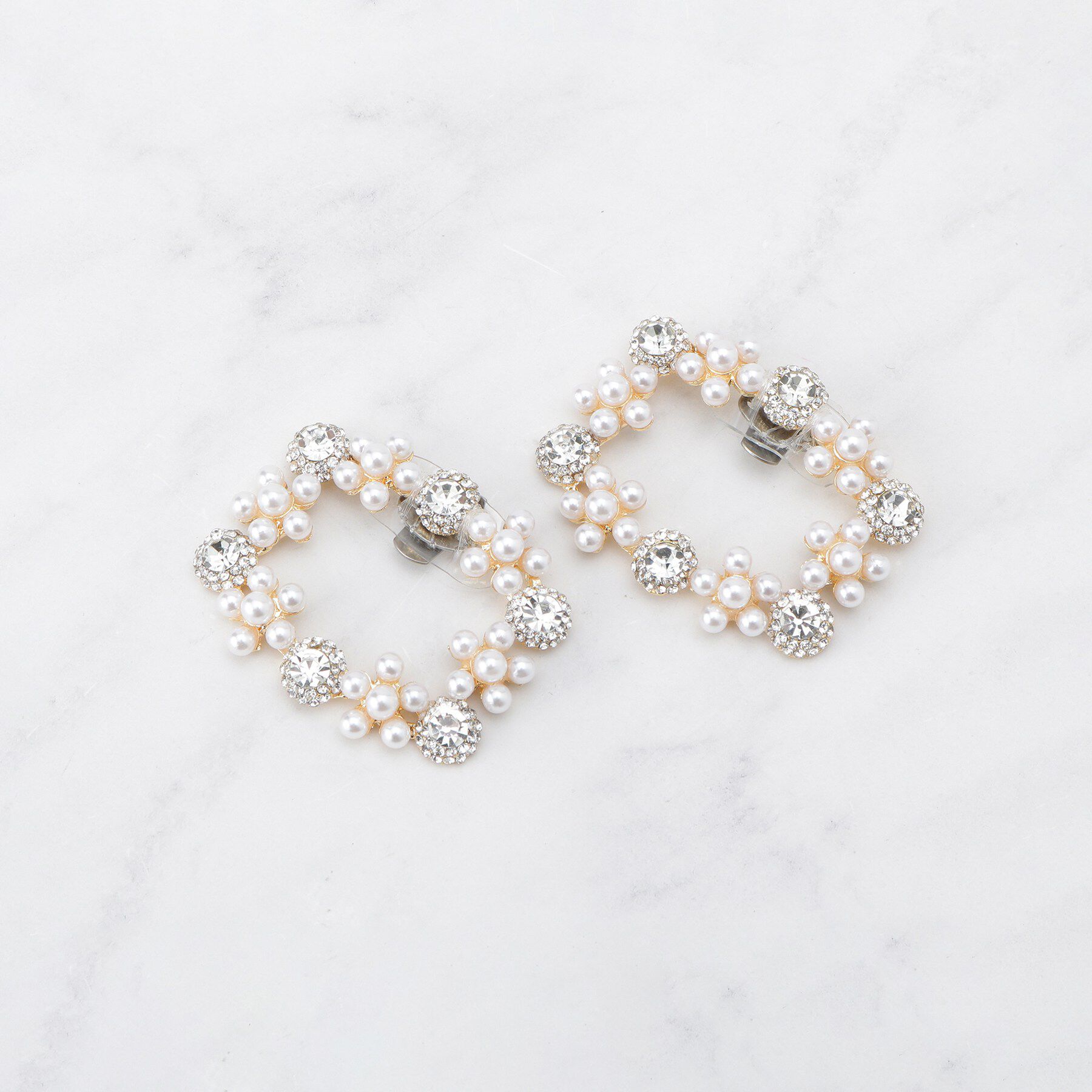 ESPERANZA「ビジューパール調シューズクリップ」|その他|ゴールド(007)