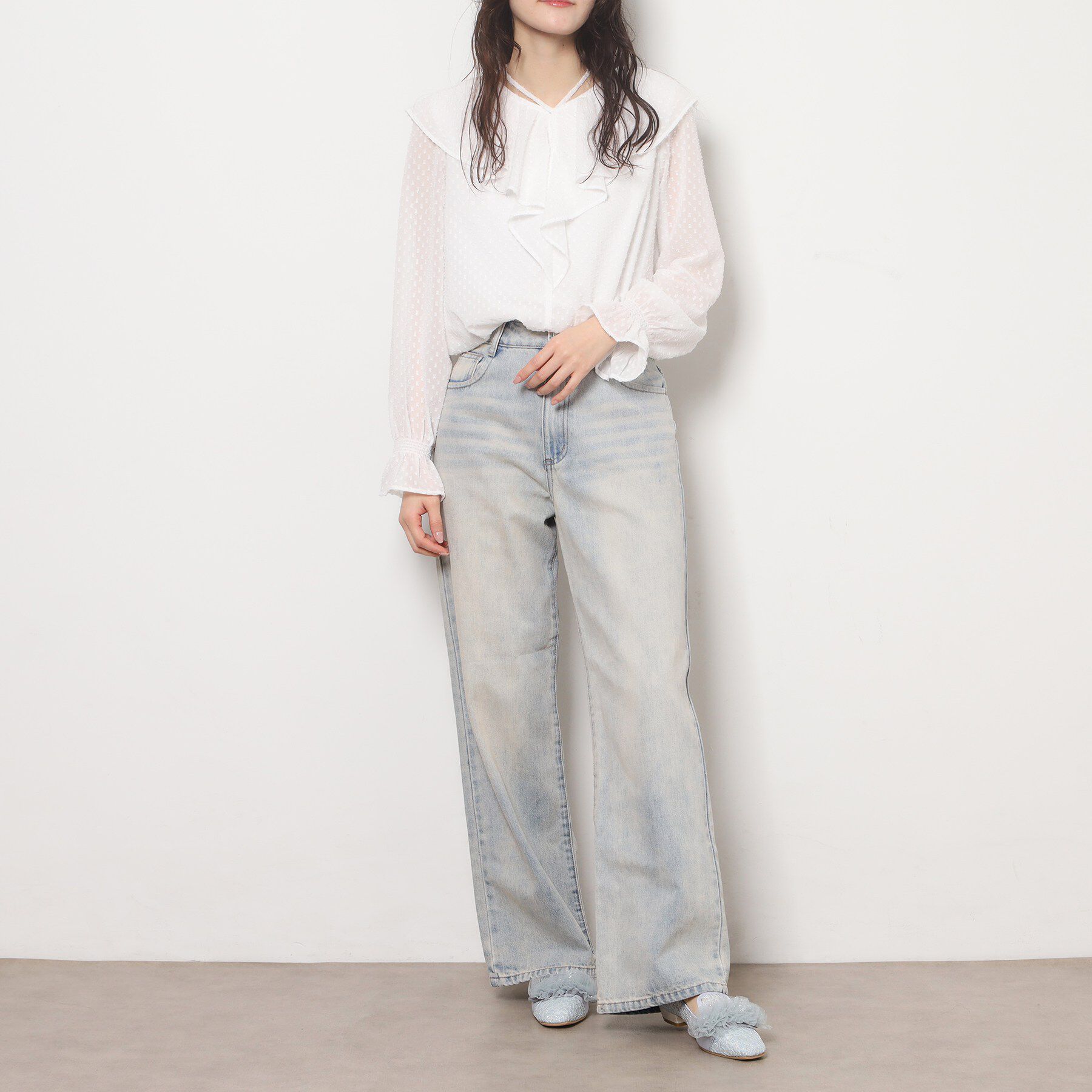 ESPERANZA「2WAYフリルフラットオペラシューズ」|その他|