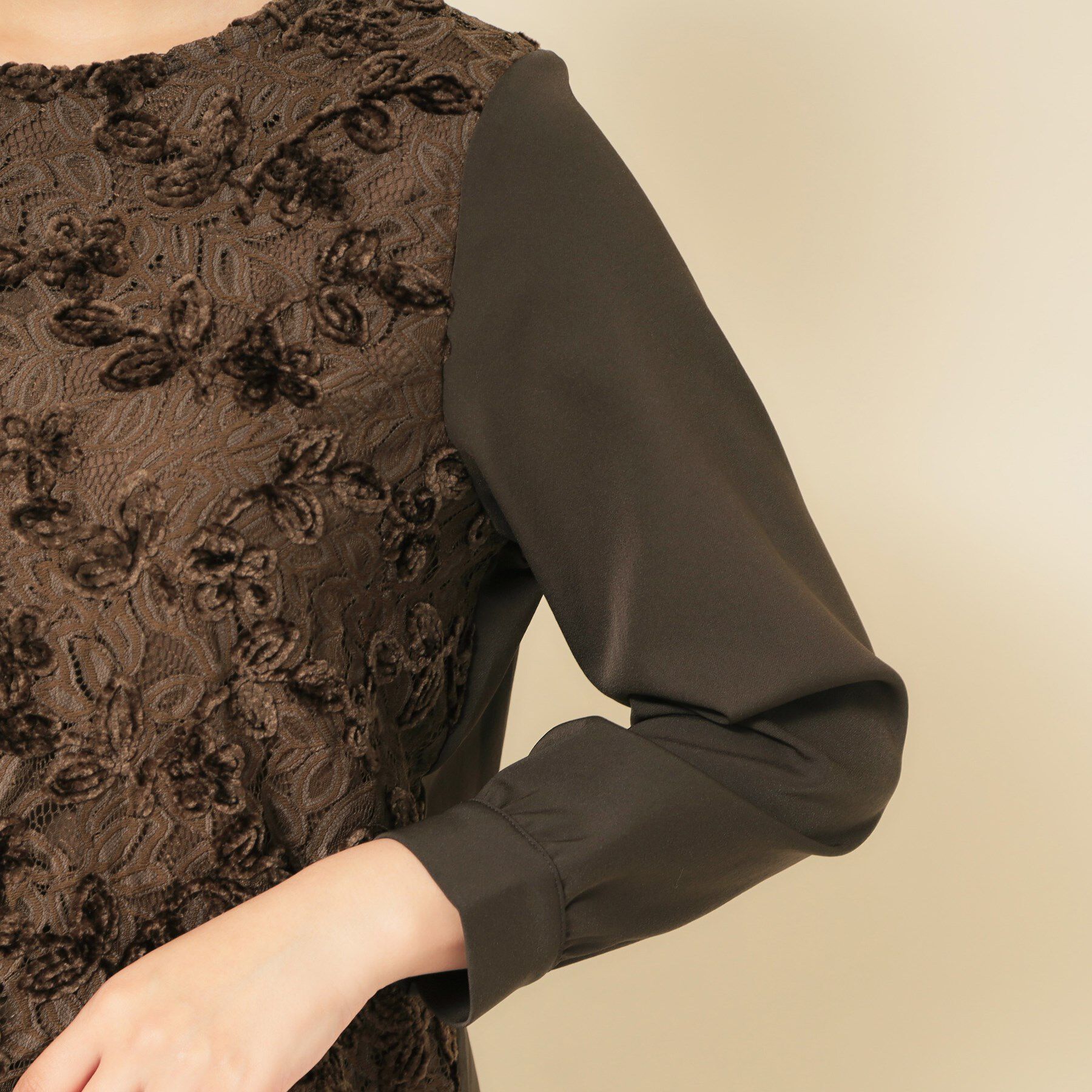 SunaUna「【モールレース／セットアップ可】パフスリーブブラウス」|シャツ・ブラウス|