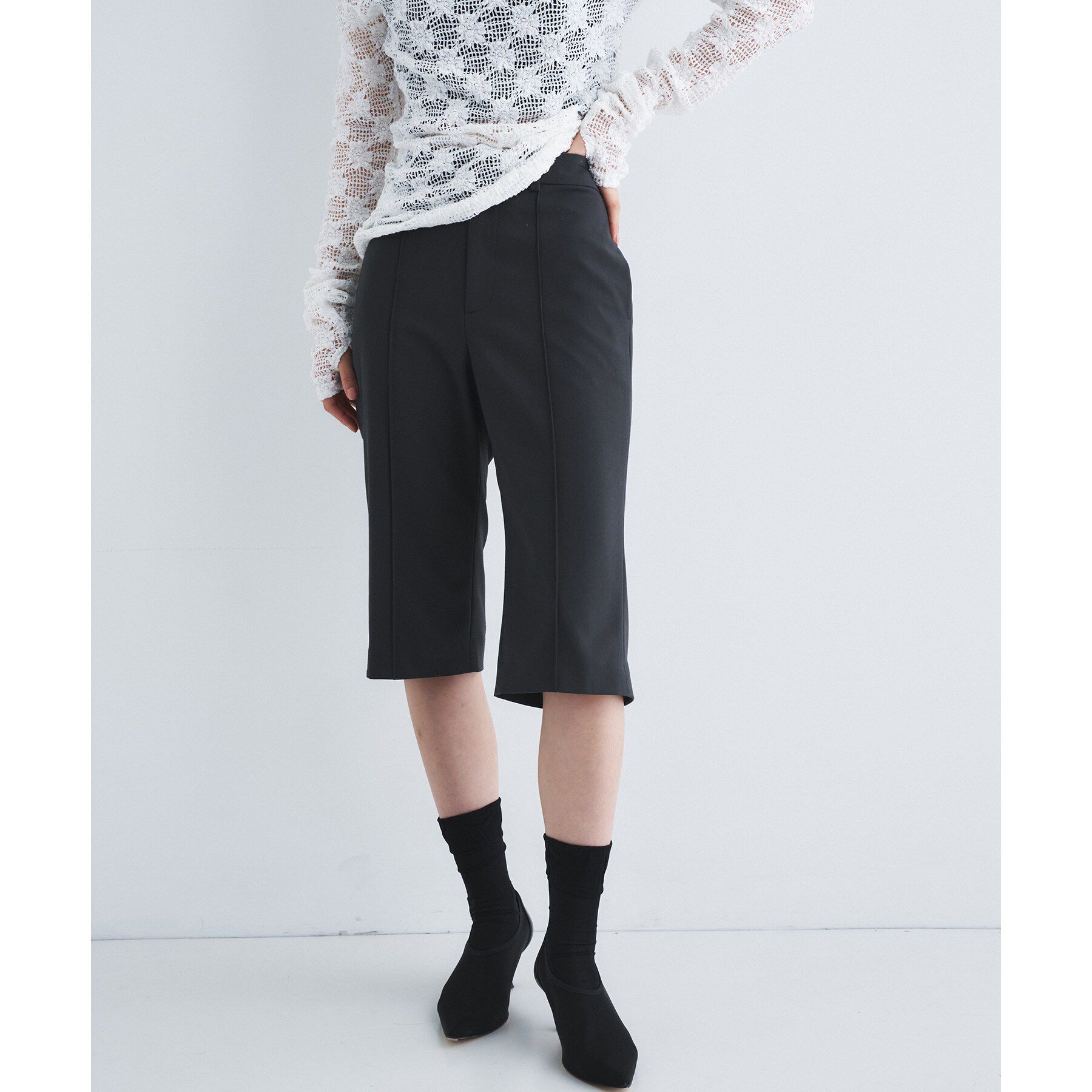 CODE A「cropped pants」|その他|チャコールグレー(0