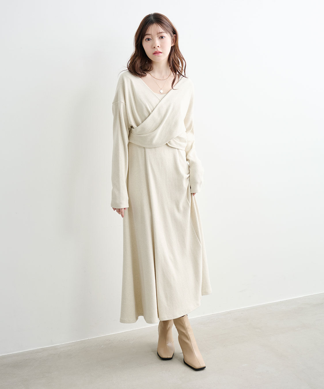 COCO DEAL「2WAYカシュクールトップス&times;キャミワンピース」|ワンピース|