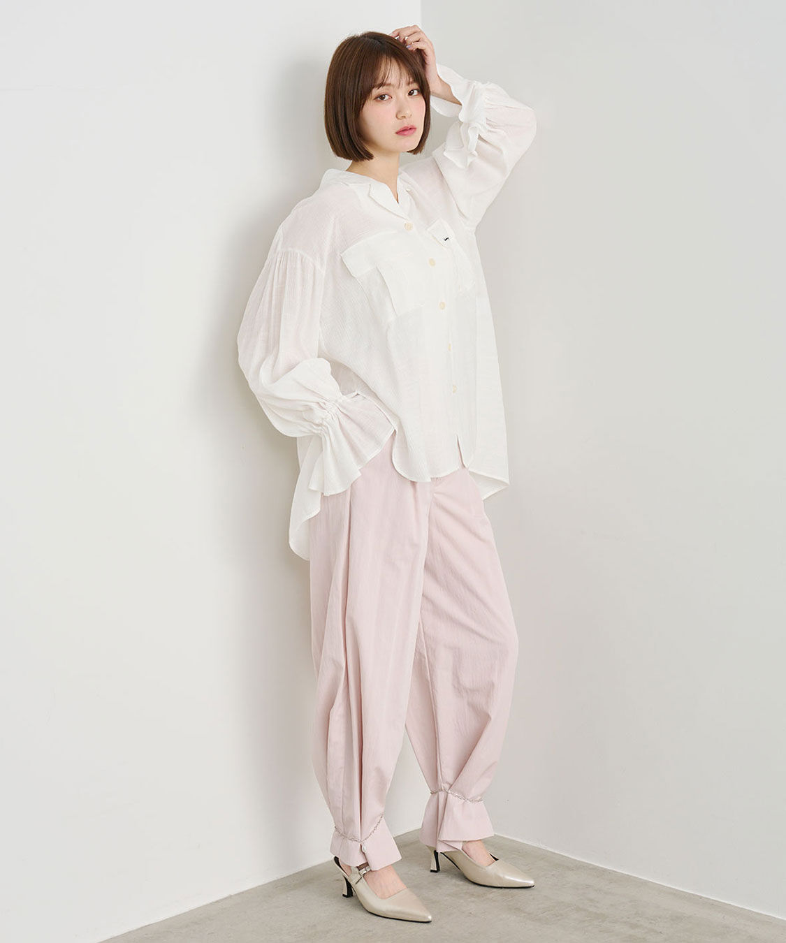 COCO DEAL「刺繍楊柳ロゴブラウス」|シャツ・ブラウス|