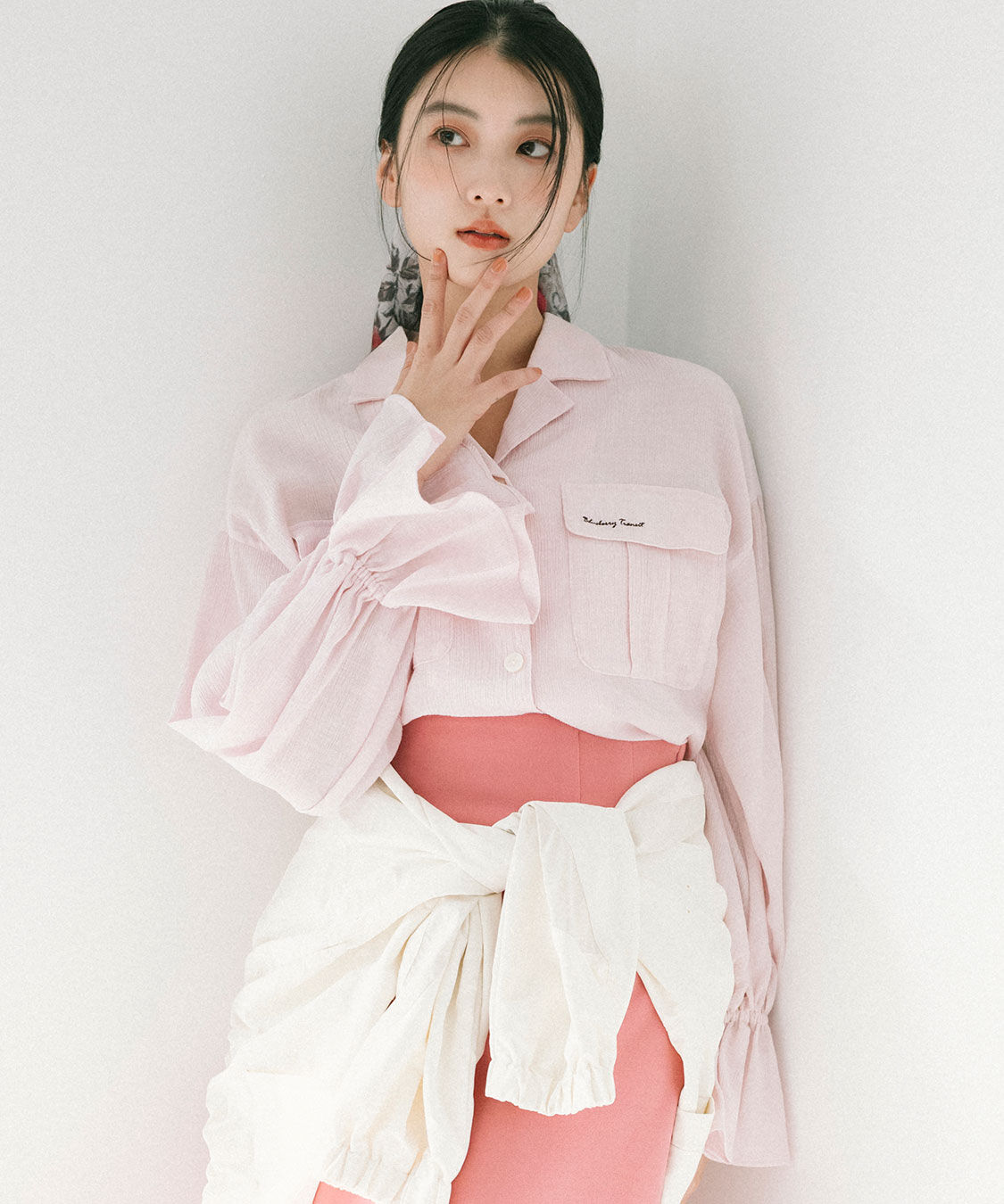 COCO DEAL「刺繍楊柳ロゴブラウス」|シャツ・ブラウス|