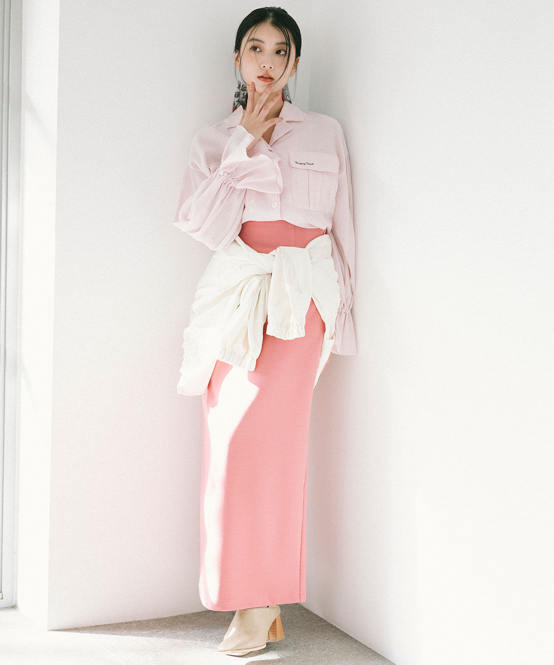 COCO DEAL「刺繍楊柳ロゴブラウス」|シャツ・ブラウス|