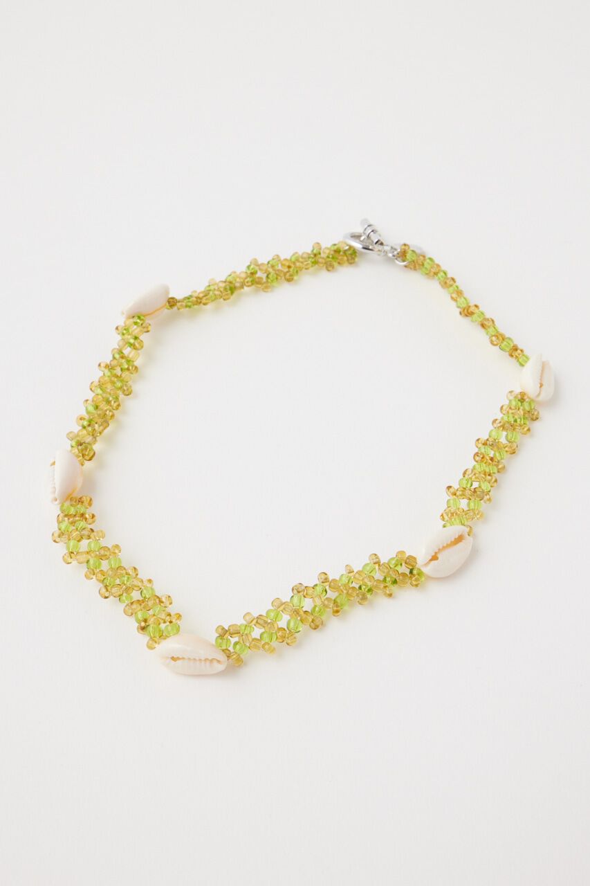 MOUSSY「BEADED SHELL チョーカー」|ネックレス|