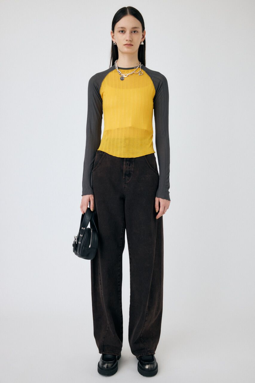 MOUSSY「BROAD RIB ラグラントップス」|Tシャツ・カットソー|