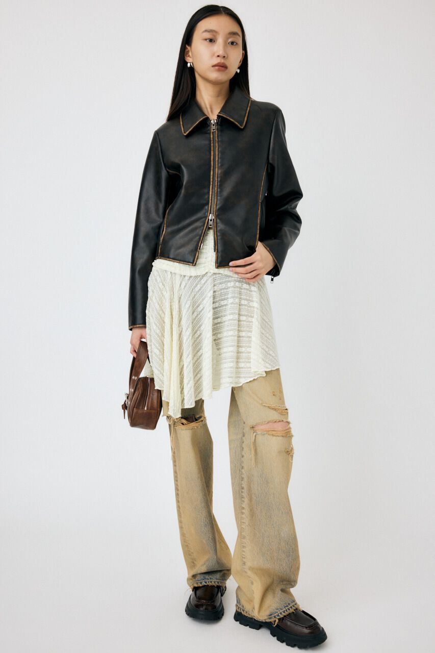 MOUSSY「ASYMMETRIC HEM LACY スカート」|スカート|