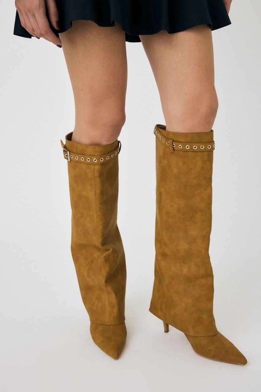 MOUSSY「WIDE COVER ロングブーツ」|その他|BEG