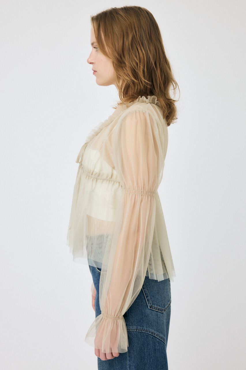 MOUSSY「TULLE LAYERED トップス」|シャツ・ブラウス|