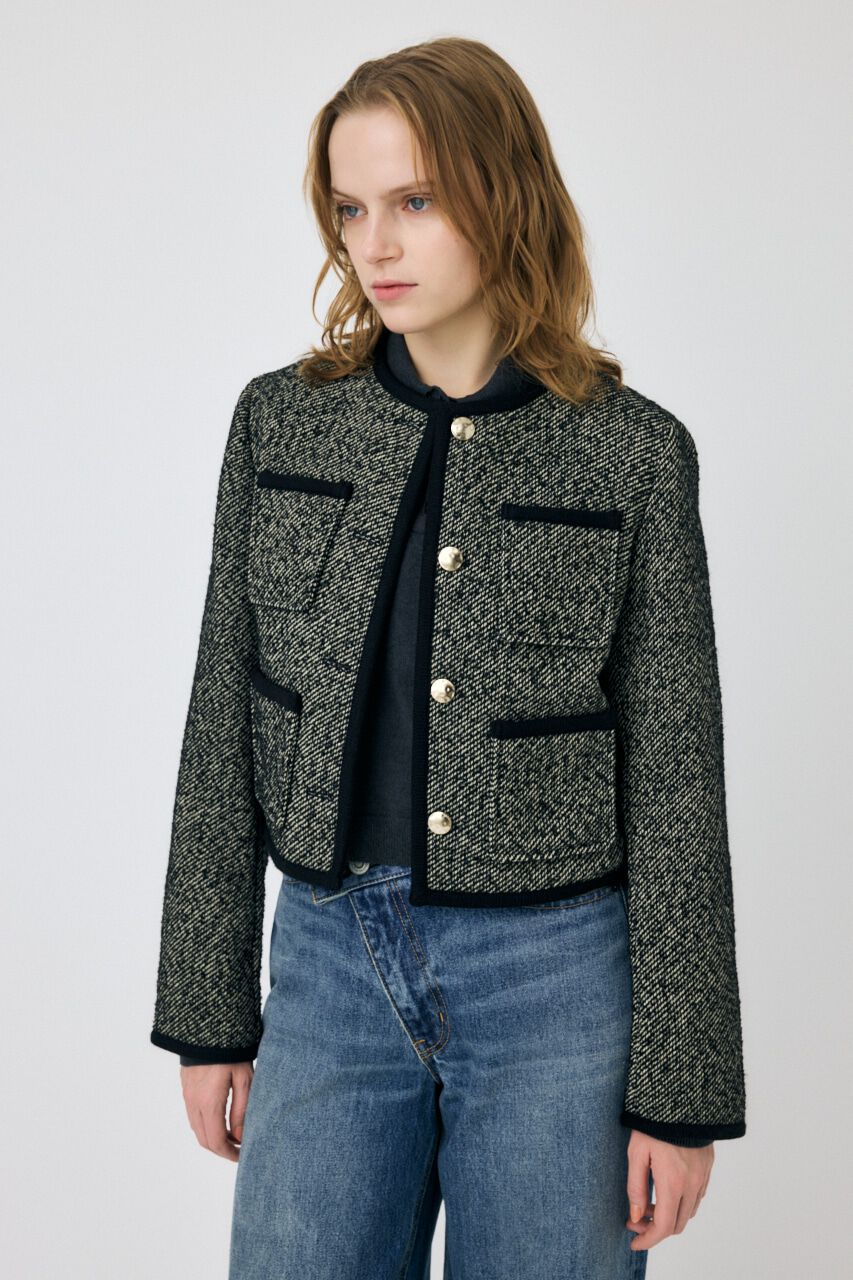 MOUSSY「CLASSIC ツイードジャケット」|その他|柄BLK5