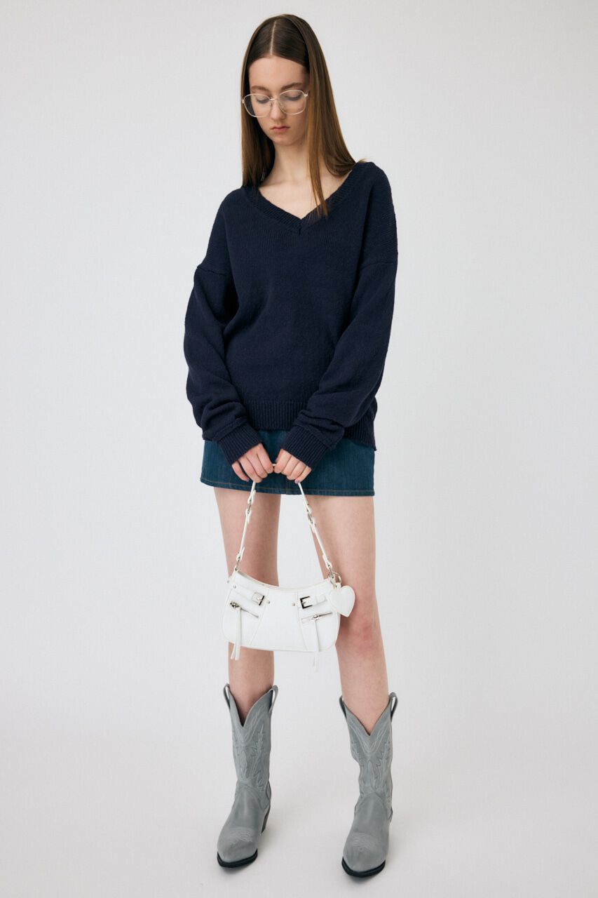 MOUSSY「V NECK セーター」|ニット・セーター|