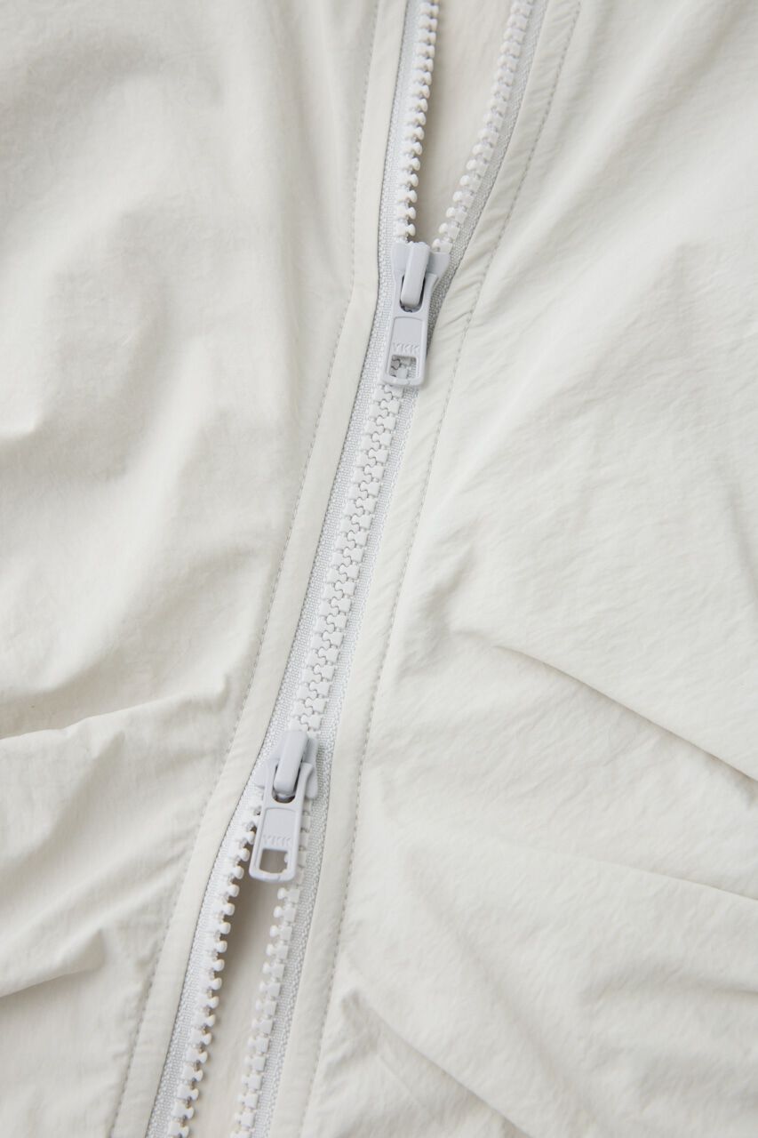 MOUSSY「RIBBON GATHER NYLON ジャケット」|ブルゾン・スタジャン|