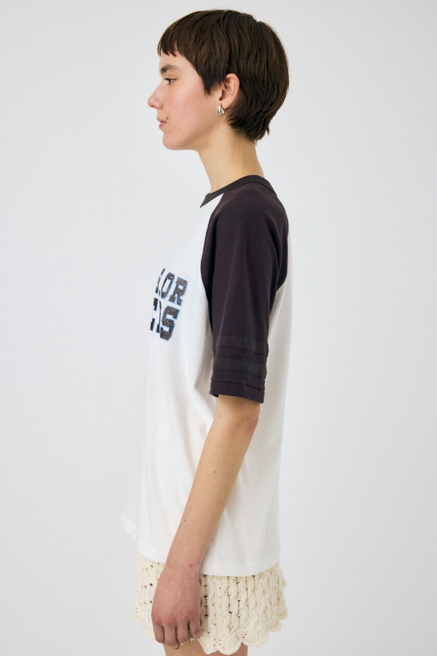 MOUSSY「WHEELERS ラグラン TEE」|Tシャツ・カットソー|