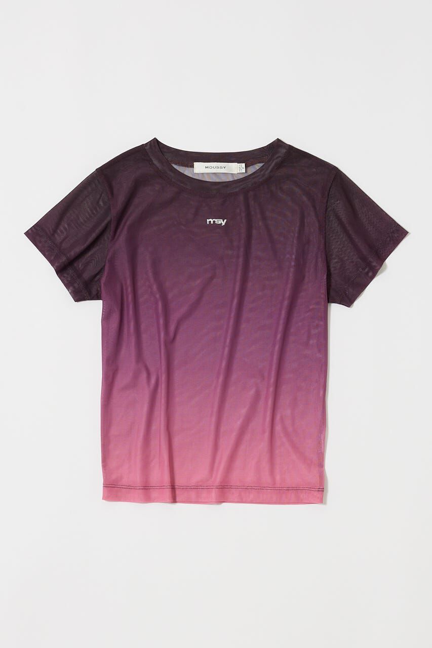 MOUSSY「GRADATION シアー TEE」|Tシャツ・カットソー|