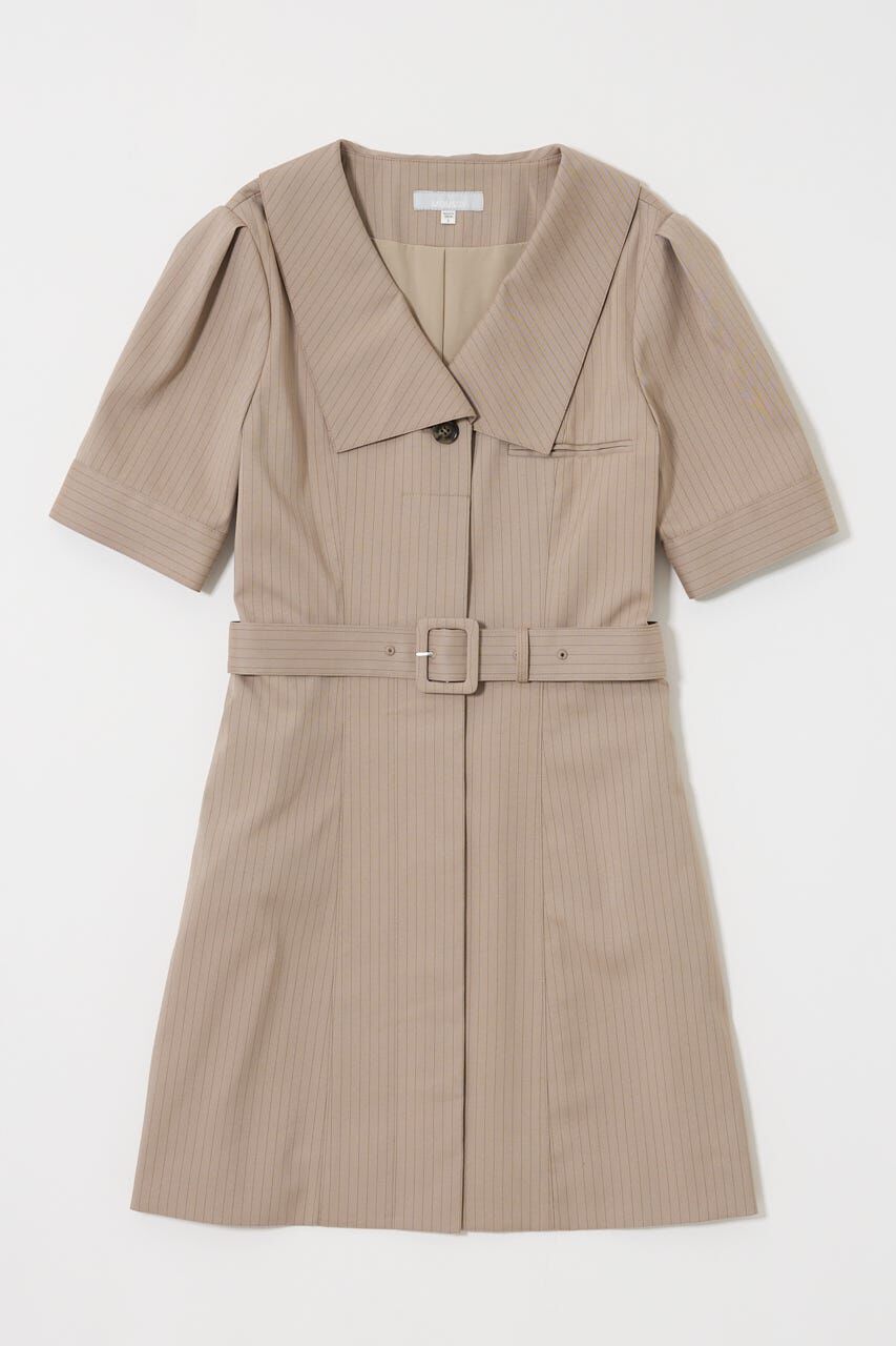 MOUSSY「BIG COLLAR MINI ドレス」|ワンピース|