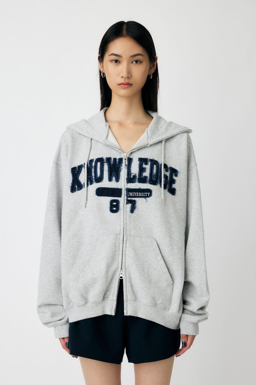 MOUSSY「COLLEGIATE ZIP フーディー」|パーカー|