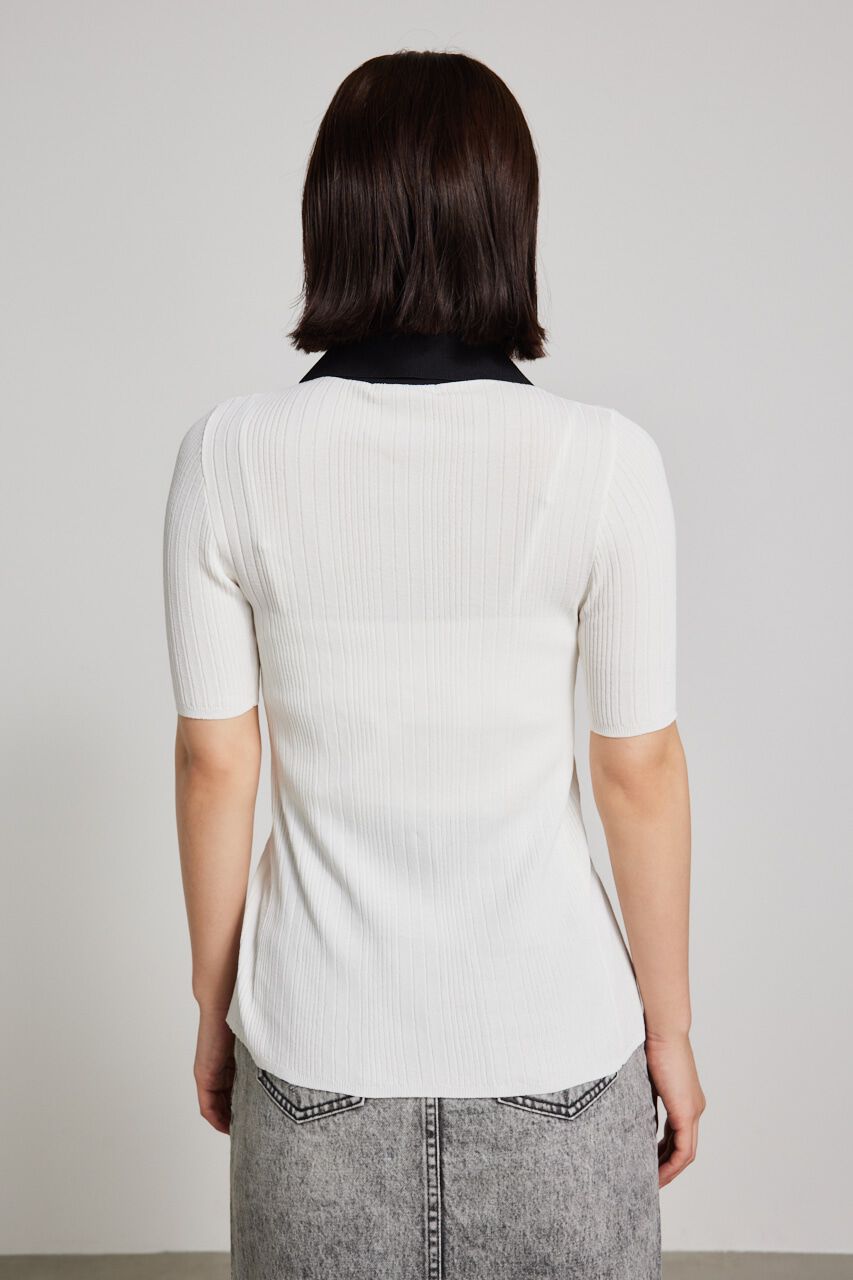 rienda「ヘザーカラーリボンknit TOP」|ニット・セーター|