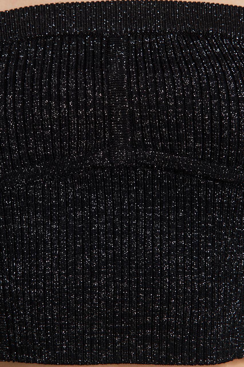 rienda「ビスチェライクKnitベアTOP」|チューブトップ|