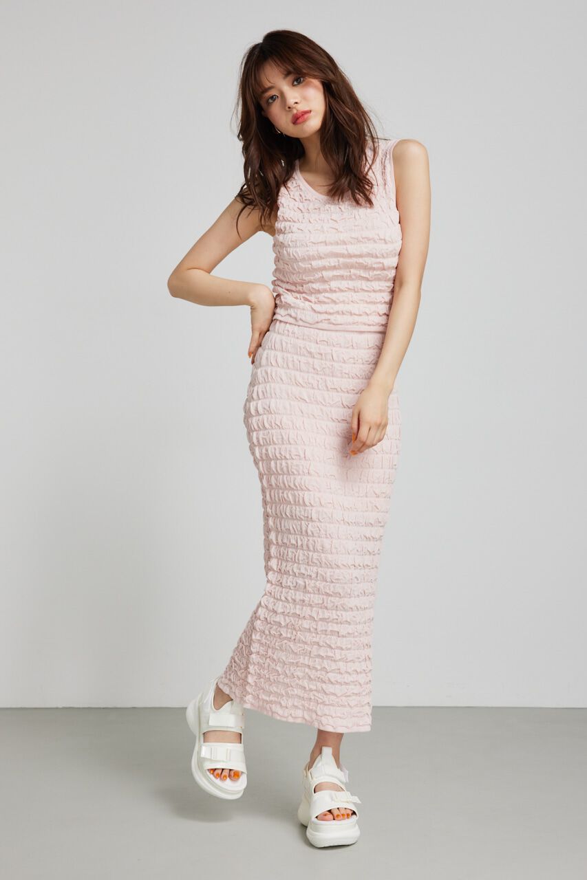 rienda「ポップコーンニットトップス」|タンクトップ|