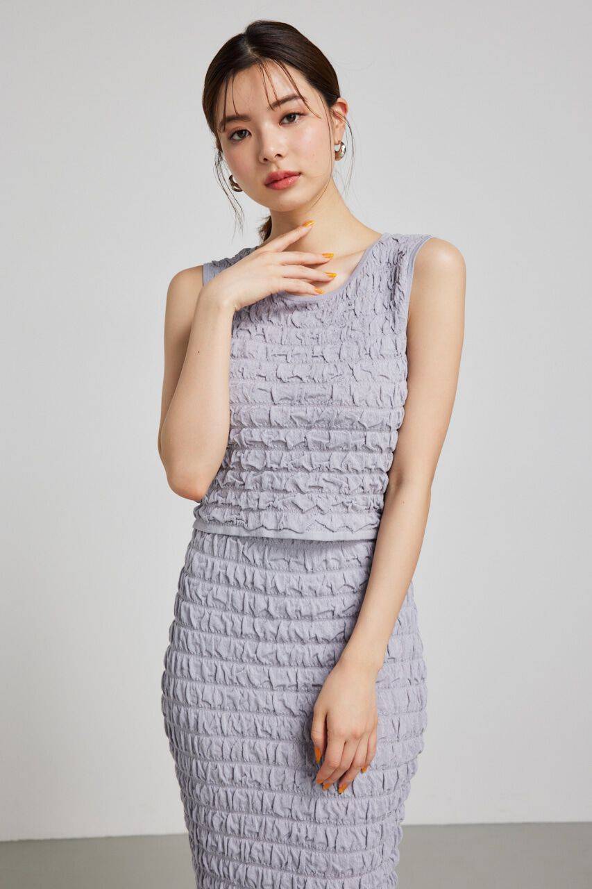 rienda「ポップコーンニットトップス」|タンクトップ|