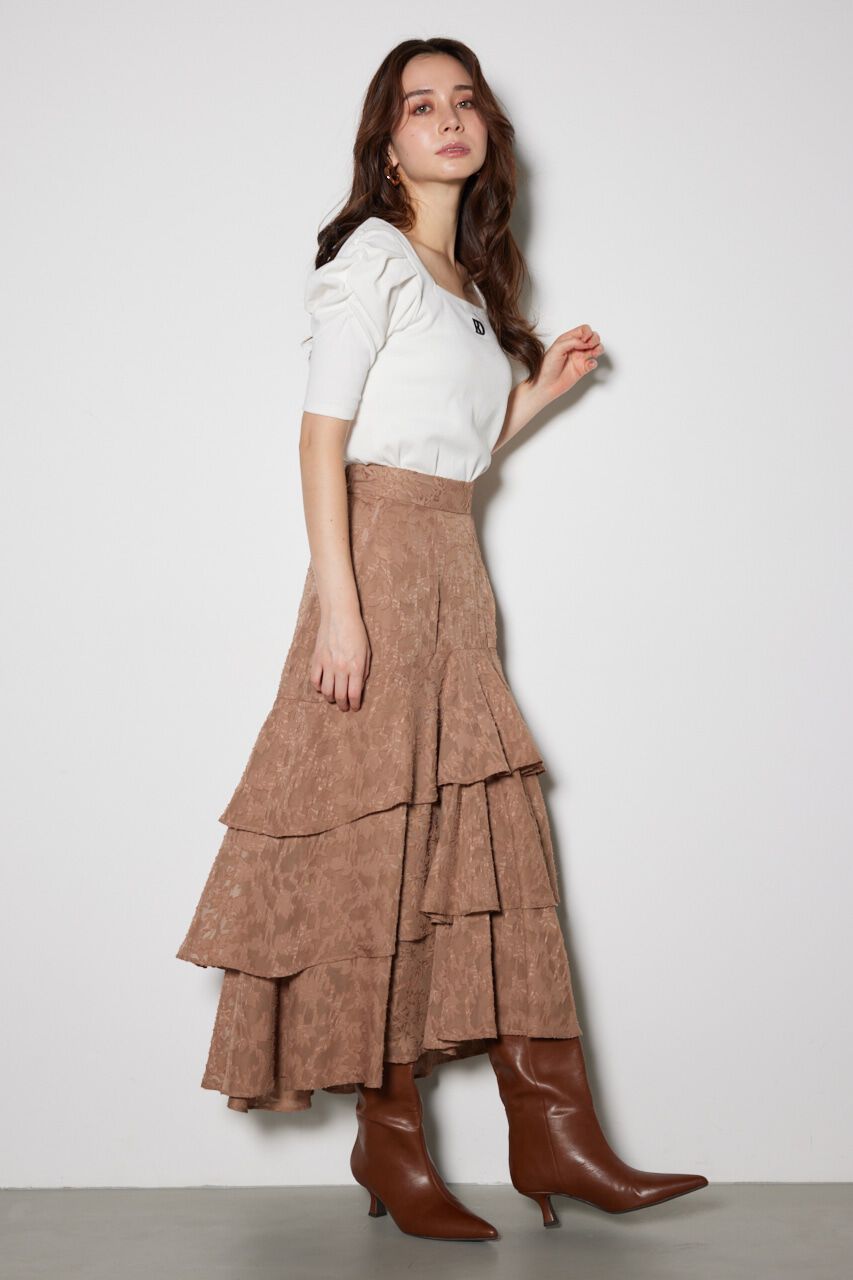 rienda「パフショルダーTシャツ」|Tシャツ・カットソー|