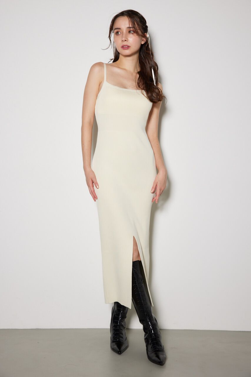 rienda「リボンカーデセットニットワンピース」|ワンピース|