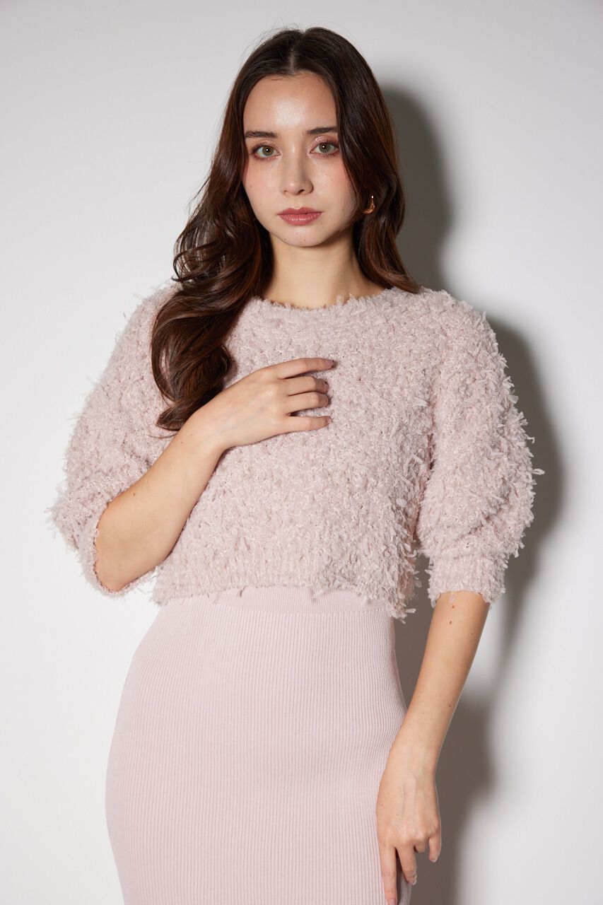 rienda「リボンカーデセットニットワンピース」|ワンピース|