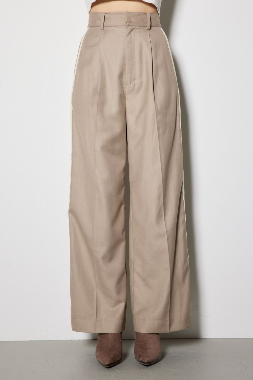 rienda「サイドWラインジャストウエスト パンツ」|その他|