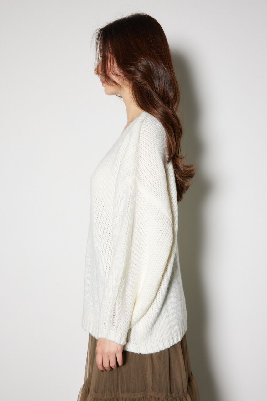 rienda「ローゲージオーバーニットトップス」|ニット・セーター|