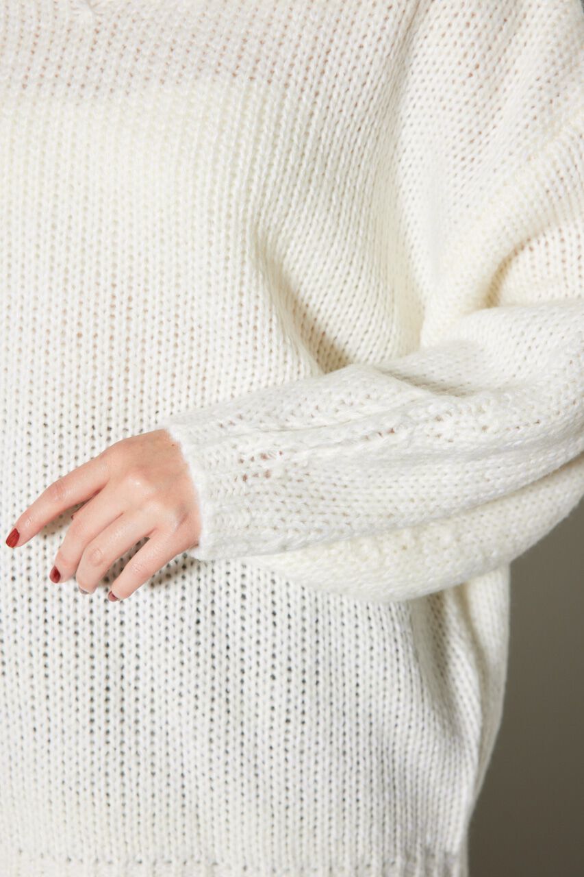 rienda「ローゲージオーバーニットトップス」|ニット・セーター|