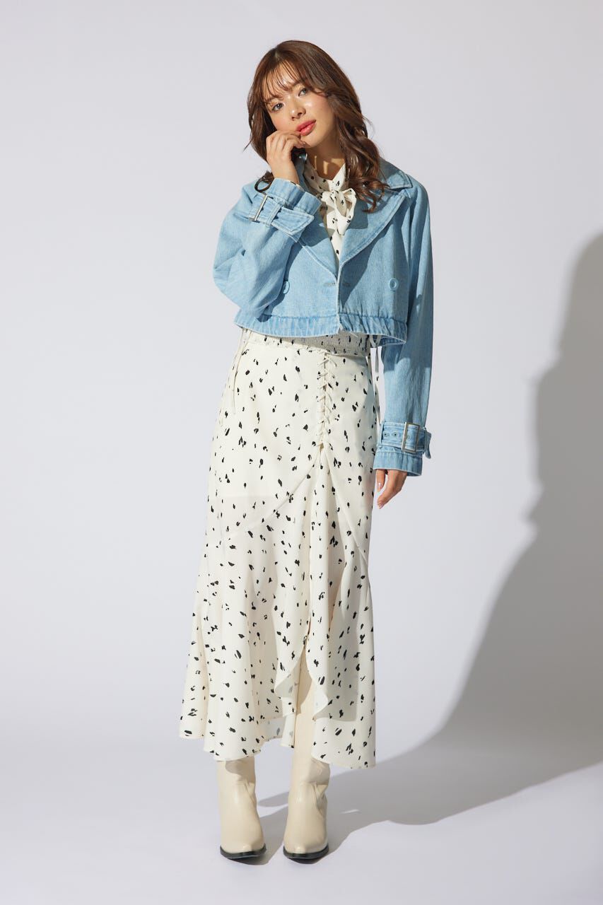 rienda「チュールコンビトレンチコート」|その他|