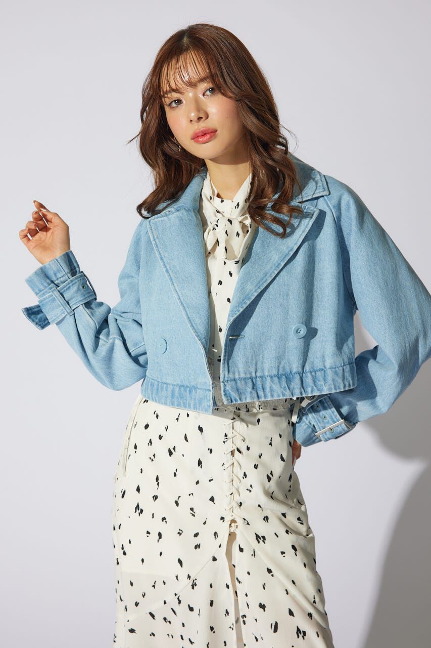 rienda「チュールコンビトレンチコート」|その他|